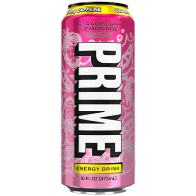 Energy Drink with 200 mg. of Caffeine and 355 mg. of Electrolytes - Strawberry Lemonade (12 Drinks / 16 Fl. Oz. Each)