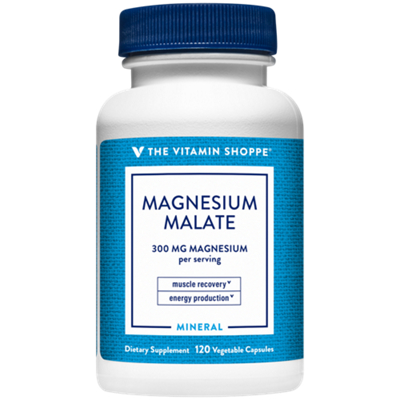 Magnesium Malate - 300 mg - Supports Energy Production, Muscle Function & Overall Wellness (120 Vegetable Capsules)