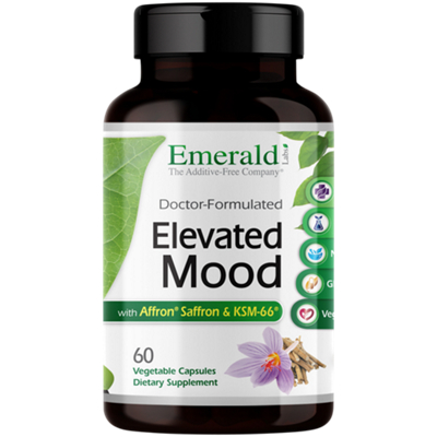 Elevated Mood Doctor Formulated - Affron Saffron & KSM66 (60 Vegetable Capsules)
