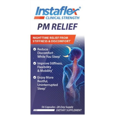 PM Relief - Supports Nighttime Relief from Stiffness & Discomfort (56 Capsules)