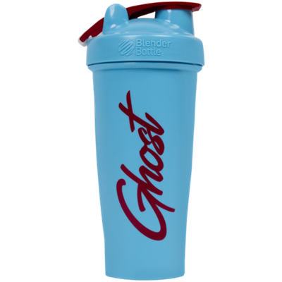 Shaker Bottle with Wire Whisk BlenderBall - Blue/Maroon (28 Fl oz.)
