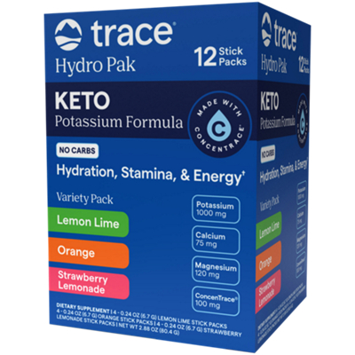 Keto Potassium Formula - Hydration, Stamina & Energy - Variety Pack (12 Stick Packs)