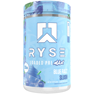 Loaded Pre Max Pre-Workout Powder - Blue Razz Slush (25 Servings)