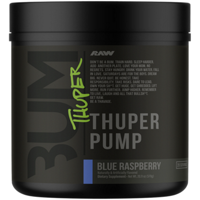 Thuper Pump Pre-Workout - Blue Raspberry (20.11 Oz./20 Servings)