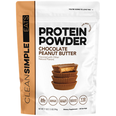 Grass Fed Whey Protein Powder - Chocolate Peanut Butter (20 Servings / 21 Oz.)