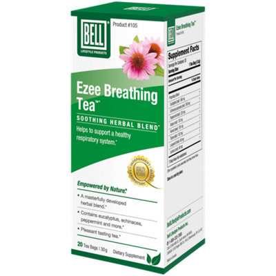 Ezee Breathing Tea - Soothing Herbal Blend - Helps to Support Respiratory System (20 Tea Bags)