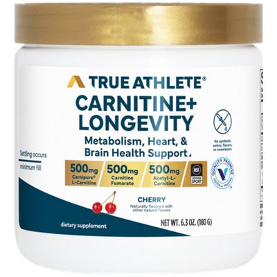 Carnitine+ Longevity – Support for Metabolic, Heart, and Brain Health – Cherry (60 Servings)
