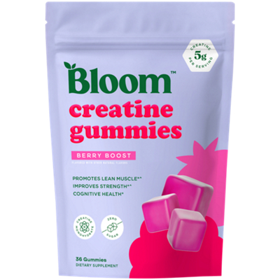 Creatine Gummies - Promotes Lean Muscle, Improves Strength & Cognitive Health - Berry Boost (36 Gummies)