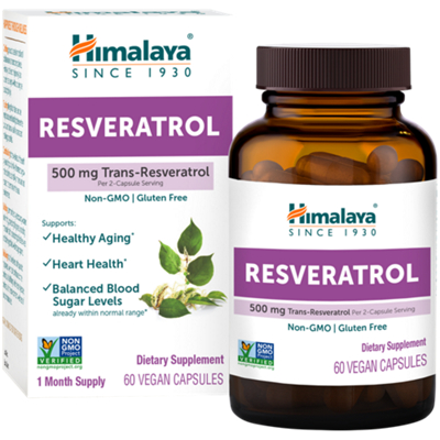 Resveratrol - Healthy Aging, Heart Health & Balanced Blood Sugar (60 Vegan Capsules)