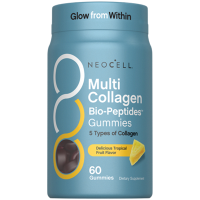 Multi Collagen Bio Peptides Gummies - 5 Types of Collagen - Tropical Fruit (60 Gummies)