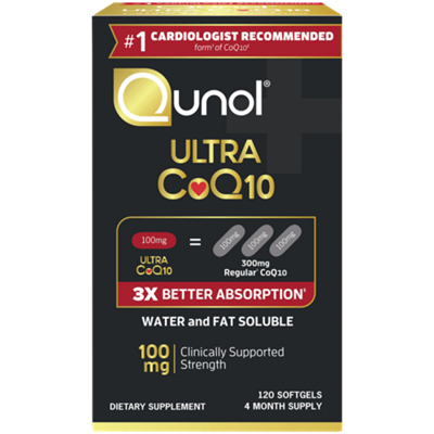 Ultra CoQ10 - 3x Better Absorption - 100 mg Clinically Supported Strength (120 Softgels)
