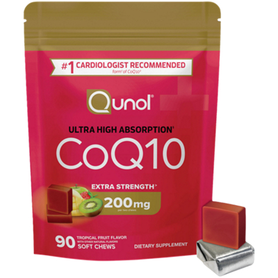 CoQ10 - Extra Strength 200 mg - Tropical Fruit (90 Soft Chews)
