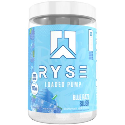 Loaded Pump Non-Stim Pre-Workout Powder - 200mg Peptipump - Blue Razz Slush (25 Servings)