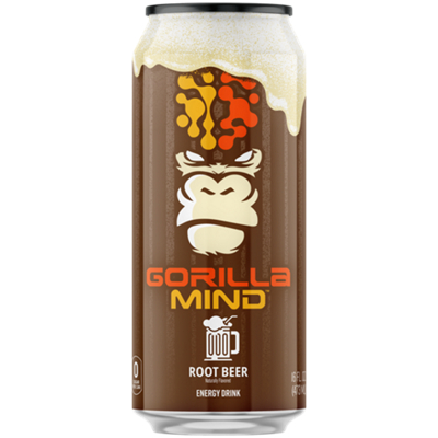 Gorilla Mind Energy Drink – Root Beer (1 Drink)