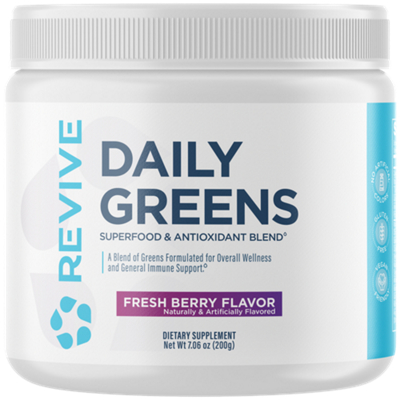 Daily Greens Superfood & Antioxidant Blend - Formulated for Wellness & Immune Support - Fresh Berry (7.06 oz.)