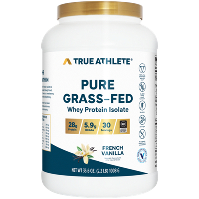 Pure Grass-Fed Whey Protein Isolate – Supports Exercise Recovery and Muscle Growth – French Vanilla (30 Servings)