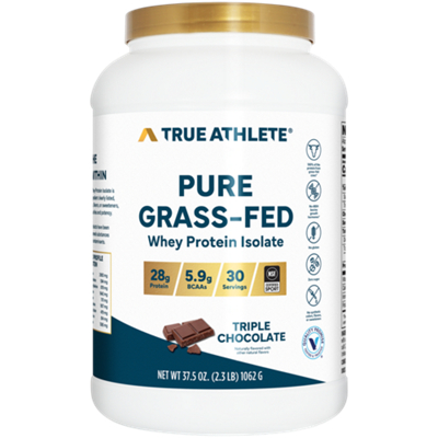Pure Grass-Fed Whey Protein Isolate – Supports Exercise Recovery and Muscle Growth – Triple Chocolate (30 Servings)