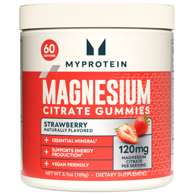 Magnesium Citrate Gummies - Essential Mineral, Supports Energy Production & Vegan Friendly - Strawberry (60 Servings)