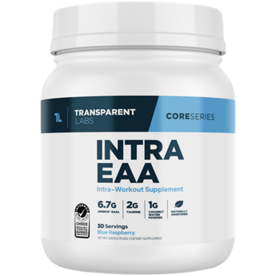 Intra EAA - Intra- Workout Supplement - 6.7g Amino9 EAAs - Blue Raspberry (30 Servings)