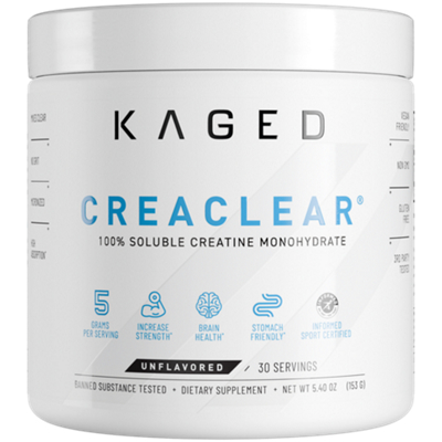 CreaClear - Soluble  Creatine Monohydrate - 5g Per Serving - Unflavored (30 Servings)