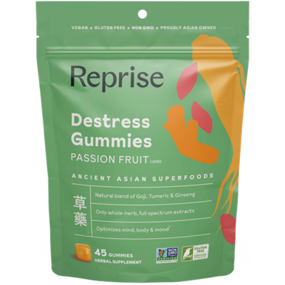 Destress Gummies - Ancient Asian Superfoods - Passion Fruit (45 Gummies)