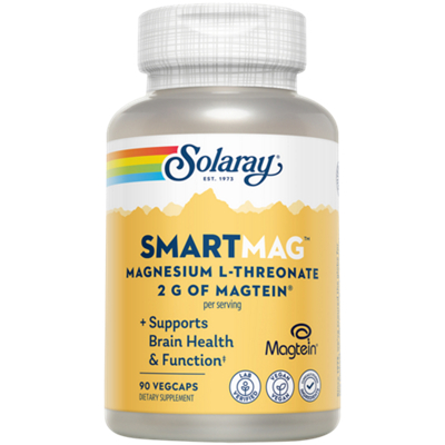 SmartMag - Magnesium L-Threonate - 2g Magtein - Supports Brain Health & Function (90 Vegetable Capsules)