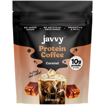 Protein Coffee - Instant Powder with 80mg Caffeine - Caramel (14 Servings)