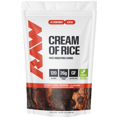 Cream of Rice - Fast Digesting Carbs - Double Fudge Brownie (25 Servings)