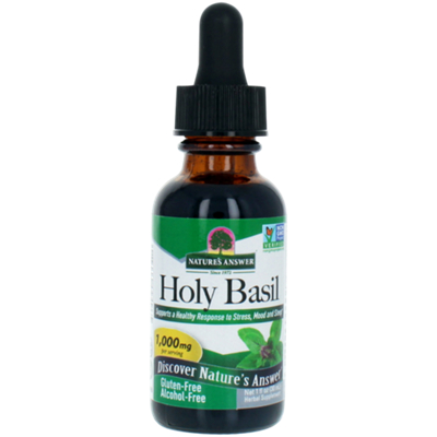Holy Basil - Supports a Healthy Response to Stress, Mood & Sleep - 1,000 mg per serving (1 fl oz.)