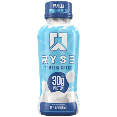 RYSE Loaded Energy Drink – Whey Marshmallow (12 Drinks / 16 Fl Oz Each)
