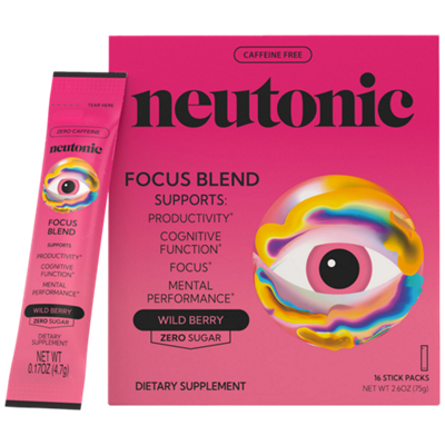 Focus Blend - Supports Productivity, Cognitive Function, Focus & Mental Performance - Wild Berry (16 Stick Packs)