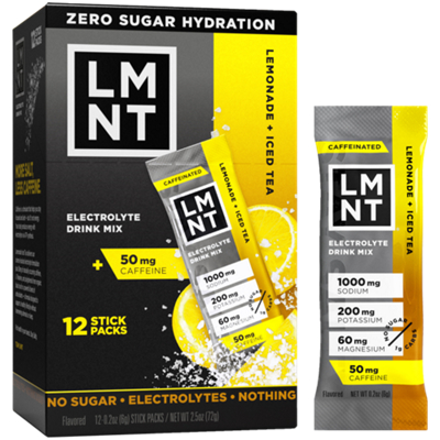 Electrolyte Drink Mix - Lemonade & Iced Tea (12 Stick Packs)