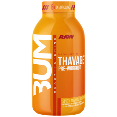 Thavage Pre-Workout - Ready To Drink - Spicy Mango Margarita (12 Pack/12 fl oz.)