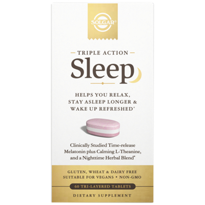 Triple Action Sleep - Helps Relax, Stay Asleep Longer & Wake up Refreshed (60 Capsules)