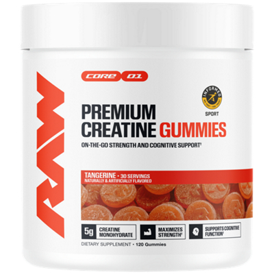 Premium Creatine Gummies - On The Go Strength & Cognitive Support - Tangerine (30 Servings)
