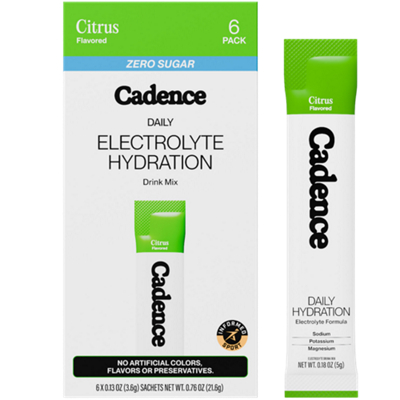 Daily Electrolyte Hydration Drink Mix - Sodium, Potassium & Magnesium - Citrus (6 Stick Packs)