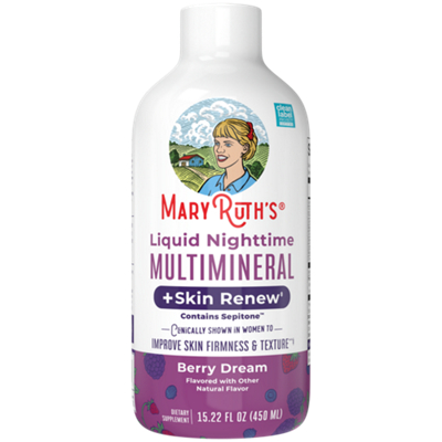 Liquid Nighttime Multimineral + Skin Renew - Improves Skin Firmness & Texture - Berry Dream (15.22 fl oz.)