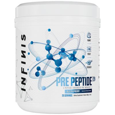 Pre Peptide- Pumps, Focus & Strength - Peptide Enhanced Pre-Workout - Blue Raspberry (20 Servings)