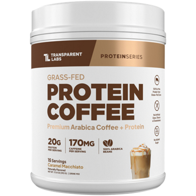 Protein Coffee - Premium Arabica Coffee + Protein - 20g Protein - Caramel Macchiato (15 Servings)