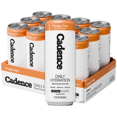 Daily Hydration Electrolyte Formula - Hydrate, Balance & Recover - Orange Soda (12 fl oz./12 Pack)