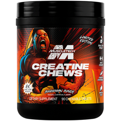 Creatine Chews - 3g Creapure Creatine Monohydrate - Boogieman Punch Limited Time Flavor (90 Chewable Tablets)