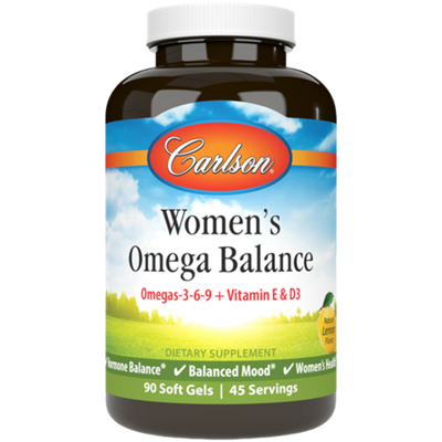 Women's Omega Balance - Omegas 3-6-9 + Vitamin E + D3 (90 Softgels)