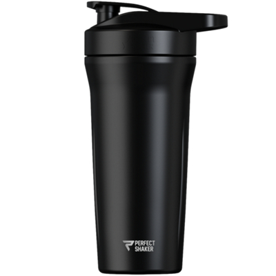 Perfect Shaker Bottle - Stainless Steel - Black