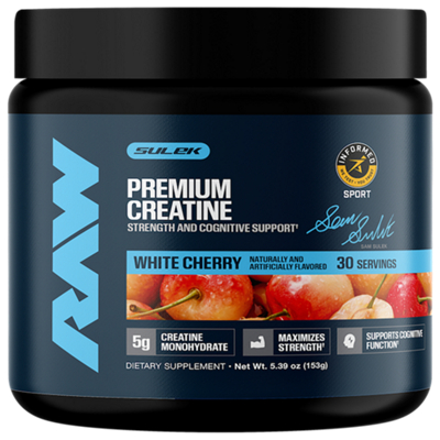 Premium Creatine - Strength & Cognitive Support - Sam Sulek Edition - White Cherry (30 Servings)