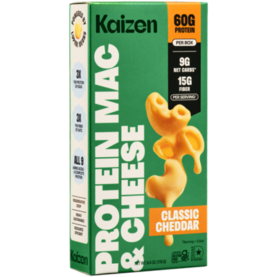 Mac & Cheese Protein Pasta - 60g Protein - Made from Lupini Beans - Classic Cheddar (4 Servings)