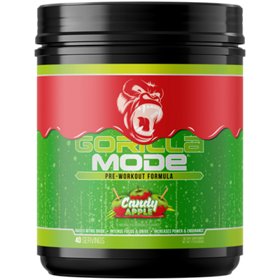 Gorilla Mode - Pre-Workout - Candy Apple (40 Servings)