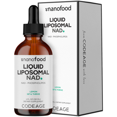 Liquid Liposomal NAD - Phospholipids - Lemon Sip & Thrive (4 fl oz.)