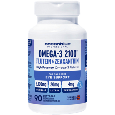 Omega 3-2100 with Lutein & Zeaxanthin - Fish Oil - Target Eye Support (90 Softgels)