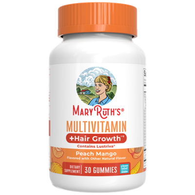 Multivitamin & Hair Growth - Contains Lustriva - Peach Mango (30 Gummies)