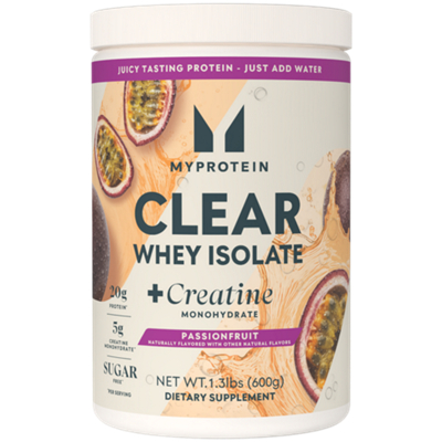 Clear Whey Isolate + Creatine - Sugar Free - 5g Creatine - Passionfruit (20 Servings)